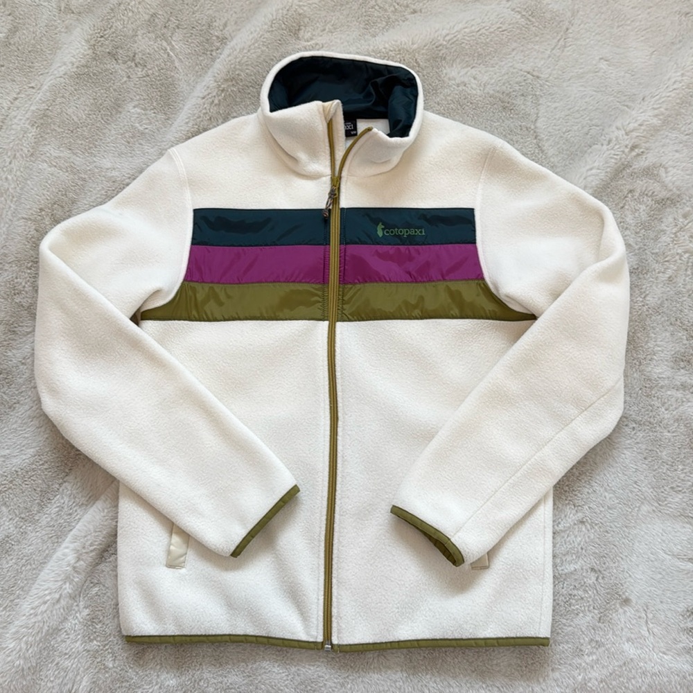 Cotopaxi Fleece Jacket with Colorful Stripes
